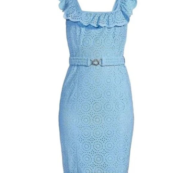 NWT LILLY PULITZER Ryann Shift Dress IN COLOR FRENCHIE BLUE - Picture 6 of 10